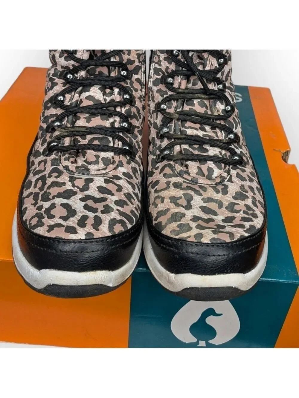 Sporto Leopard Print‎ Warm Lined Winter Boots Women’s 6.5M Waterproof NO OFFERS